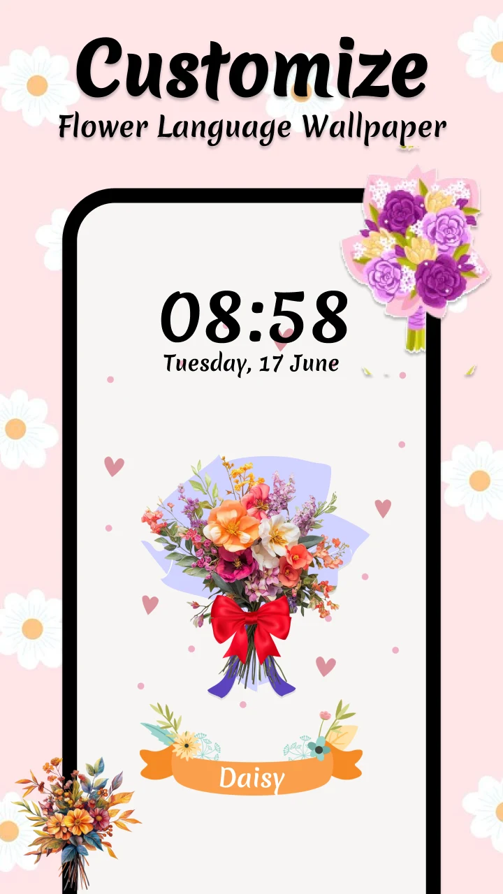 Flower Language: DIY Wallpaper screenshot